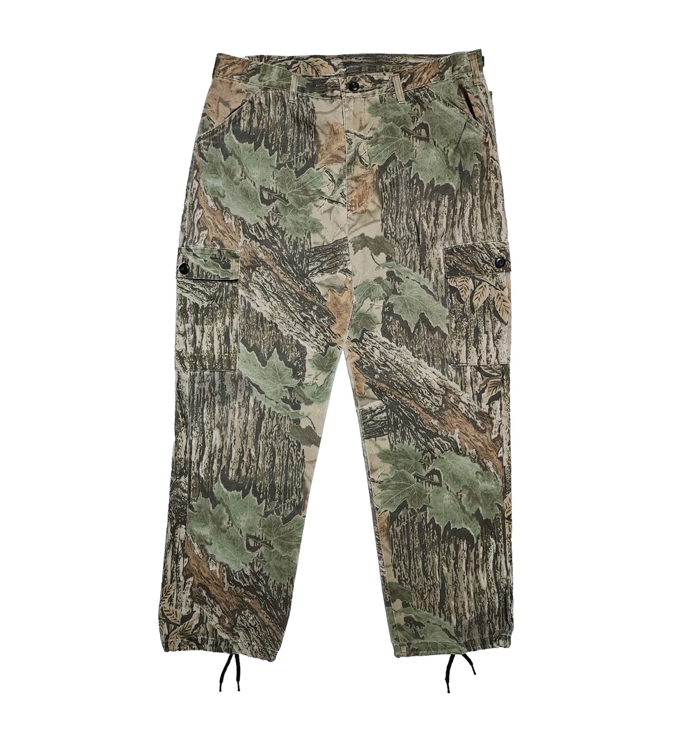 Vintage 90s Liberty Men L 36x30 REALTREE Camo Hunting Cargo Pants Baggy